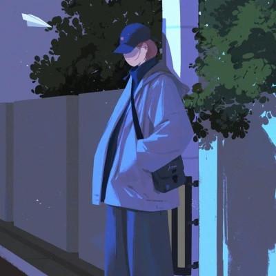 女生插画气质微信头像图片