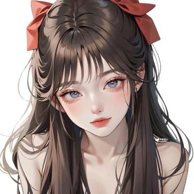 ai绘制女头像图片