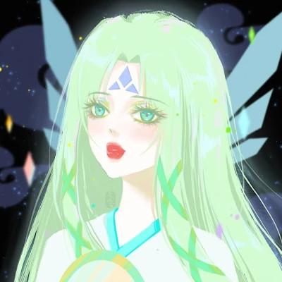女生插画气质微信头像图片
