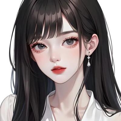 ai绘制女头像图片