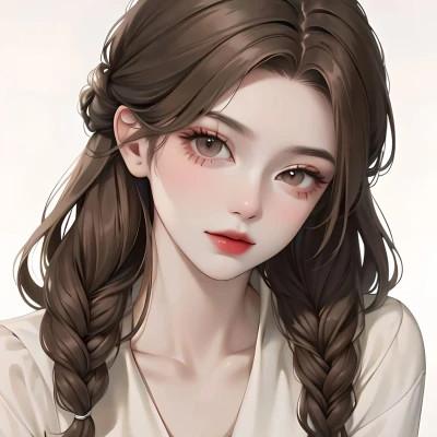 ai绘制女头像图片