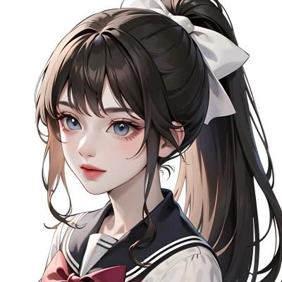 ai绘制女头像图片