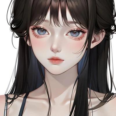 ai绘制女头像图片