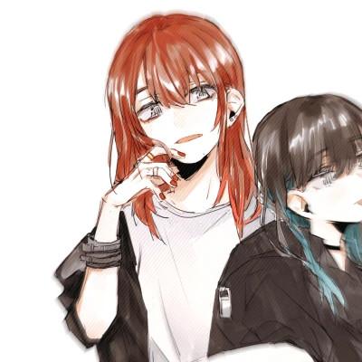 双女cp情侣头像