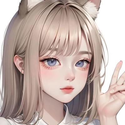 AI系动漫女生头像图片