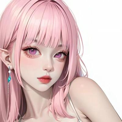 漂亮的手绘女头像