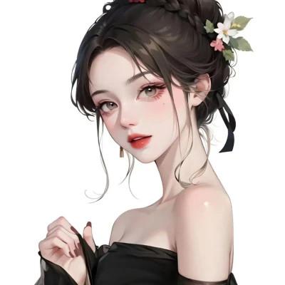 漂亮的手绘女头像