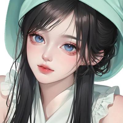 AI系动漫女生头像图片