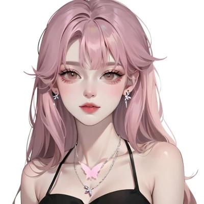 漂亮的手绘女头像