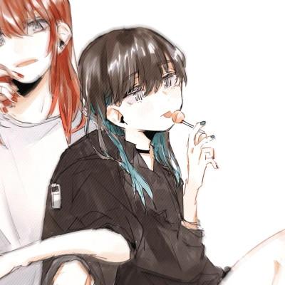 双女cp情侣头像