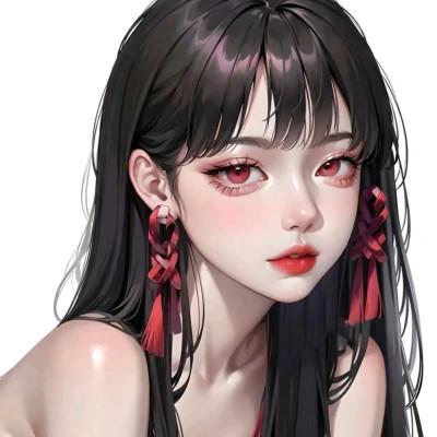漂亮的手绘女头像