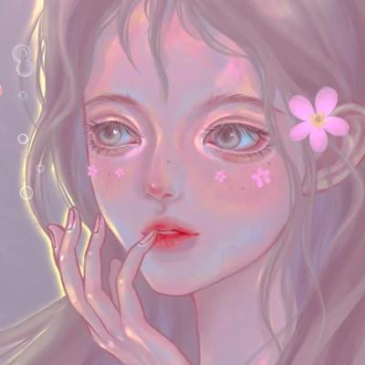 好看的手绘头像女生唯美