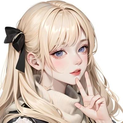 AI系动漫女生头像图片
