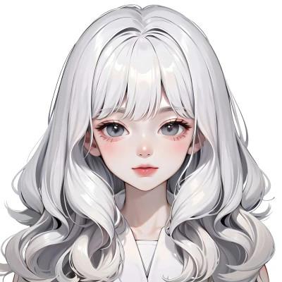 AI系动漫女生头像图片