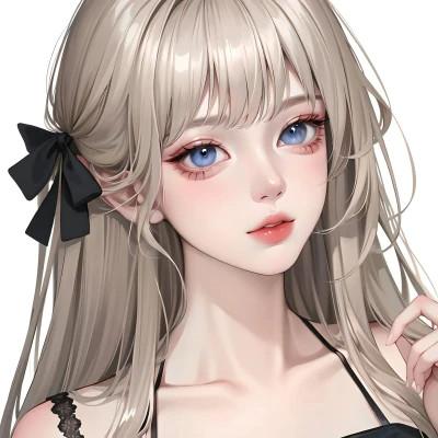 AI系动漫女生头像图片