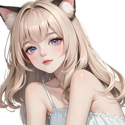 AI系动漫女生头像图片