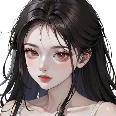 AI系动漫女生头像图片