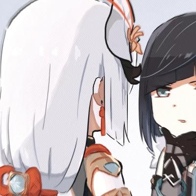 双女cp情侣头像