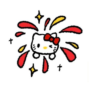 Hello Kitty新年可爱喜庆红色系列头像