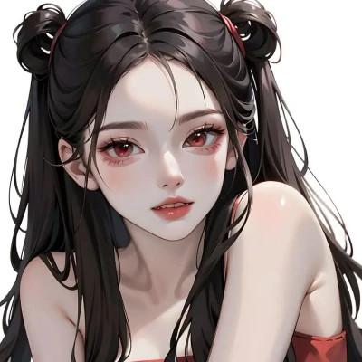 AI系动漫女生头像图片