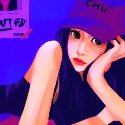 好看的手绘头像女生唯美