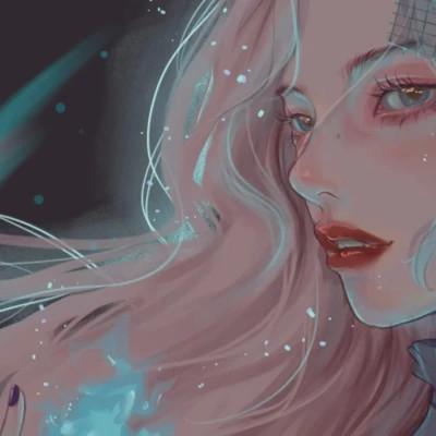 好看的手绘头像女生唯美