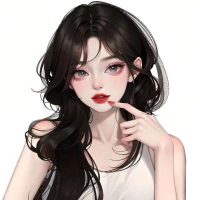 漂亮的手绘女头像