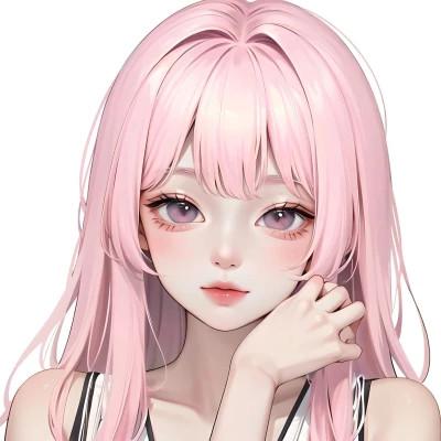 AI系动漫女生头像图片
