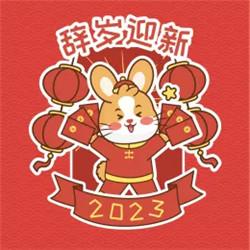 2023年兔年辞旧迎新头像图片