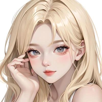 AI系动漫女生头像图片