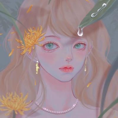 好看的手绘头像女生唯美