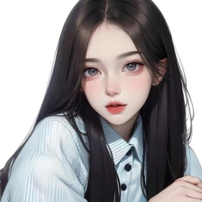 AI系动漫女生头像图片