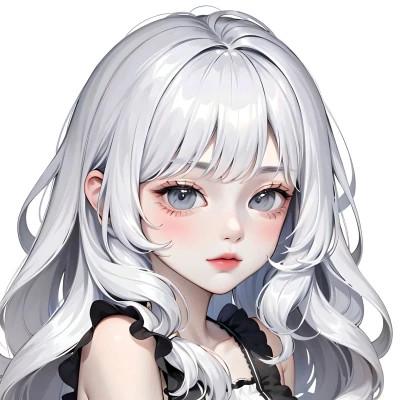 AI系动漫女生头像图片