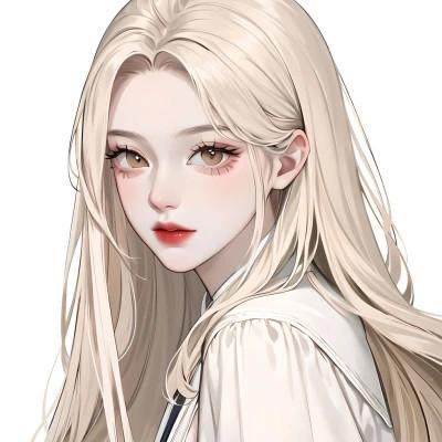 AI系动漫女生头像图片