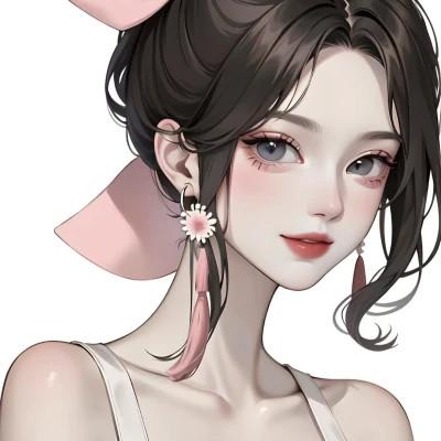 漂亮的手绘女头像