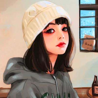 好看的手绘头像女生唯美