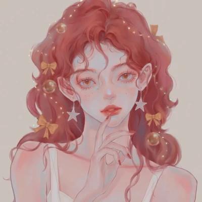 好看的手绘头像女生唯美