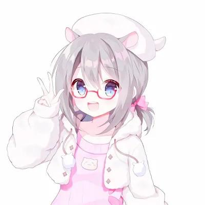 女孩喜欢的卡通图片少女心头像