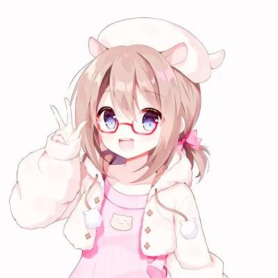 女孩喜欢的卡通图片少女心头像