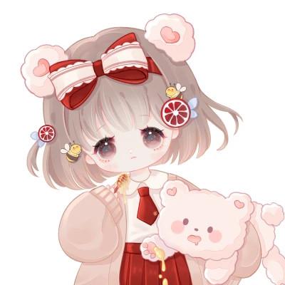 动漫呆萌系可爱少女头像