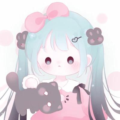 动漫呆萌系可爱少女头像