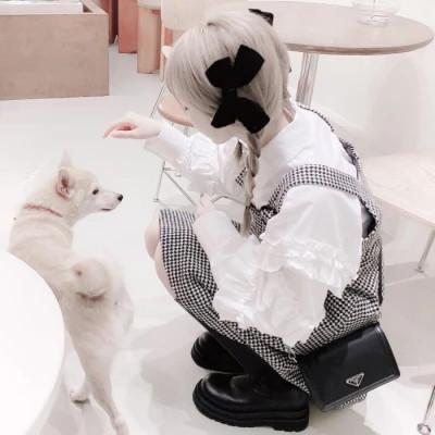 情侣头像宠物和主人