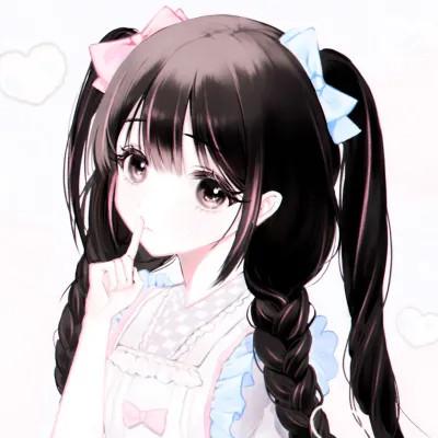 女孩喜欢的卡通图片少女心头像
