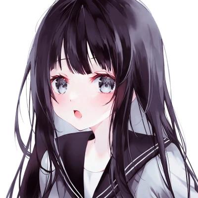 女孩喜欢的卡通图片少女心头像
