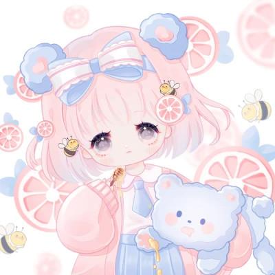 动漫呆萌系可爱少女头像
