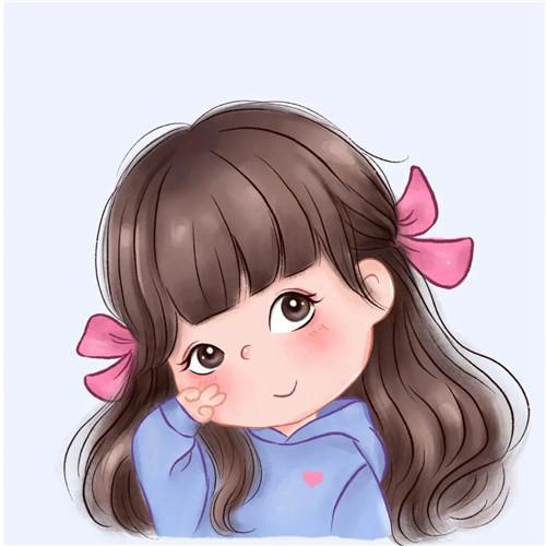 女生头像手绘可爱，可爱迷人