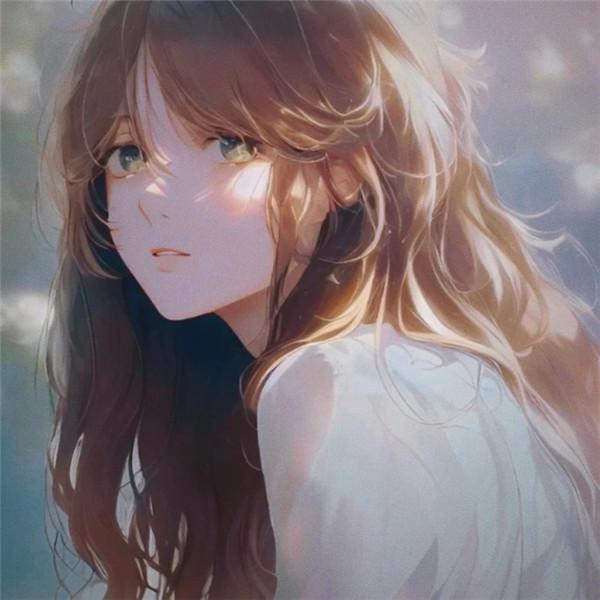清新淡雅气质美女头像手绘图片
