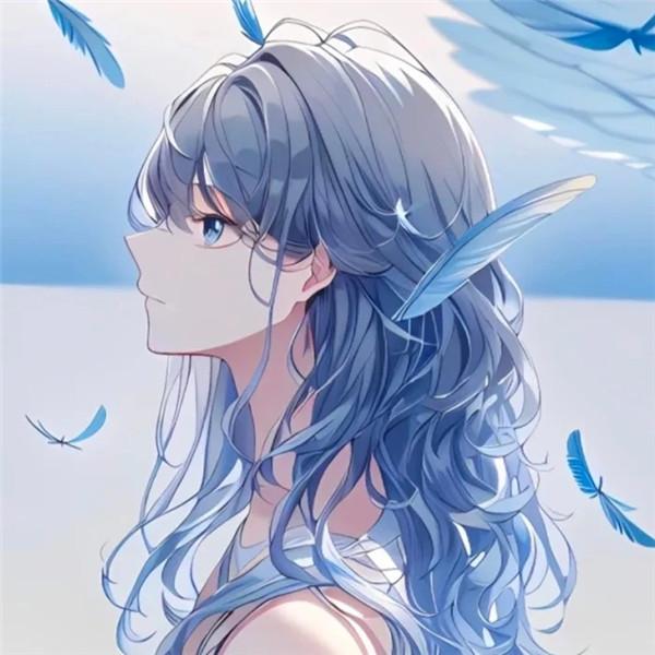 清新淡雅气质美女头像手绘图片