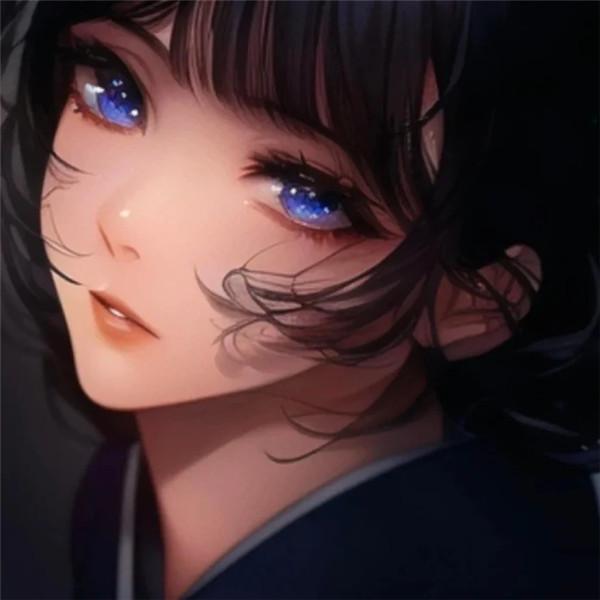 清新淡雅气质美女头像手绘图片