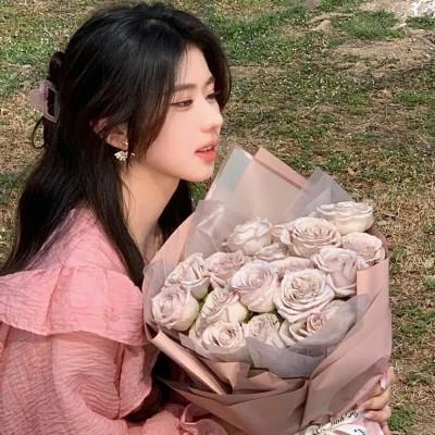唯美鲜花女生头像ins